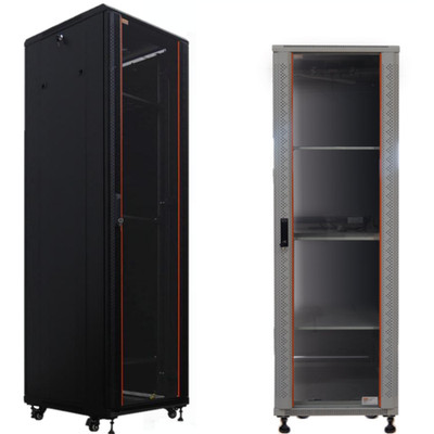 19'' Netzwerkschrank Komplettset 42HE Sicht-/Vollblechtür 19 Zoll Rack + 4 Lüfter