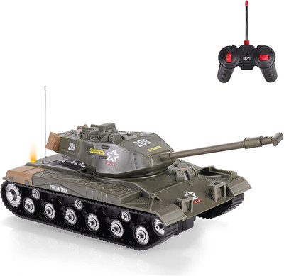Remote Control RC Tank with Rotating Turret and Sound Tank Toy Gift for Kids Boy
