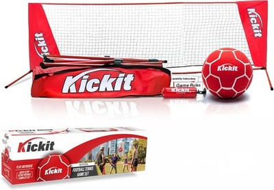 Kickit Soccer Tennis Game Set Portable 6.5x2 ft Net Ball