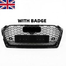 For Audi A5 S5 B9 2017-2019 RS5 Style Gloss Black Honeycomb Mesh Grill Grille