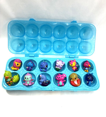 Hatchimals CollEGGtibles 12 Pack Blue Egg Carton Tray Assorted Animal Figures