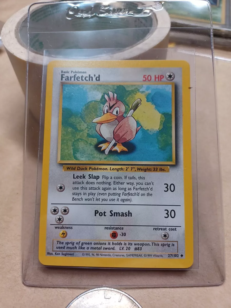 Card Farfetch'd 27/102 Pokemon Original