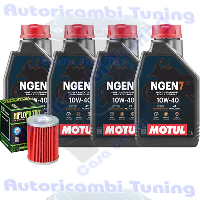 Set Service Öl Motul NGEN7 10W40 Filter Für Motorrad Morini 1200 Strider� 2006>
