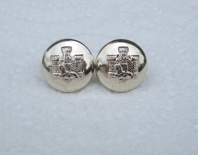 1x PAAR British Army: ''DEVONSHIRE & DORSET REGIMENT CAP BUTTONS'' (klein, 14mm)