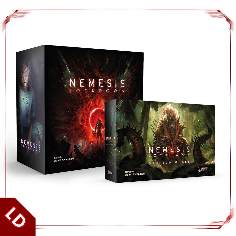 AWAKEN REALMS Nemesis Lockdown Englisch Neu Basisspiel & Stretchgoals Auswahl Promo Playmat