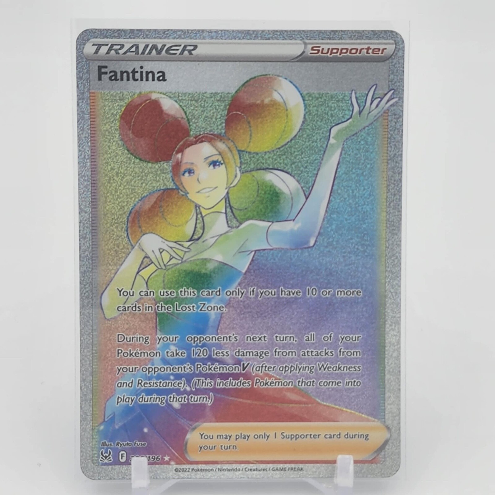 Fantina - 206/196 - Secret Rare - Lost Origin - Pokemon Card - NM/M