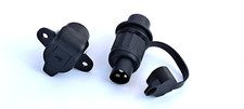 Landmaschinen Traktor Anh&auml;nger Stecker/Steckdose 3-polig DIN 72575 / 9680 6-24V