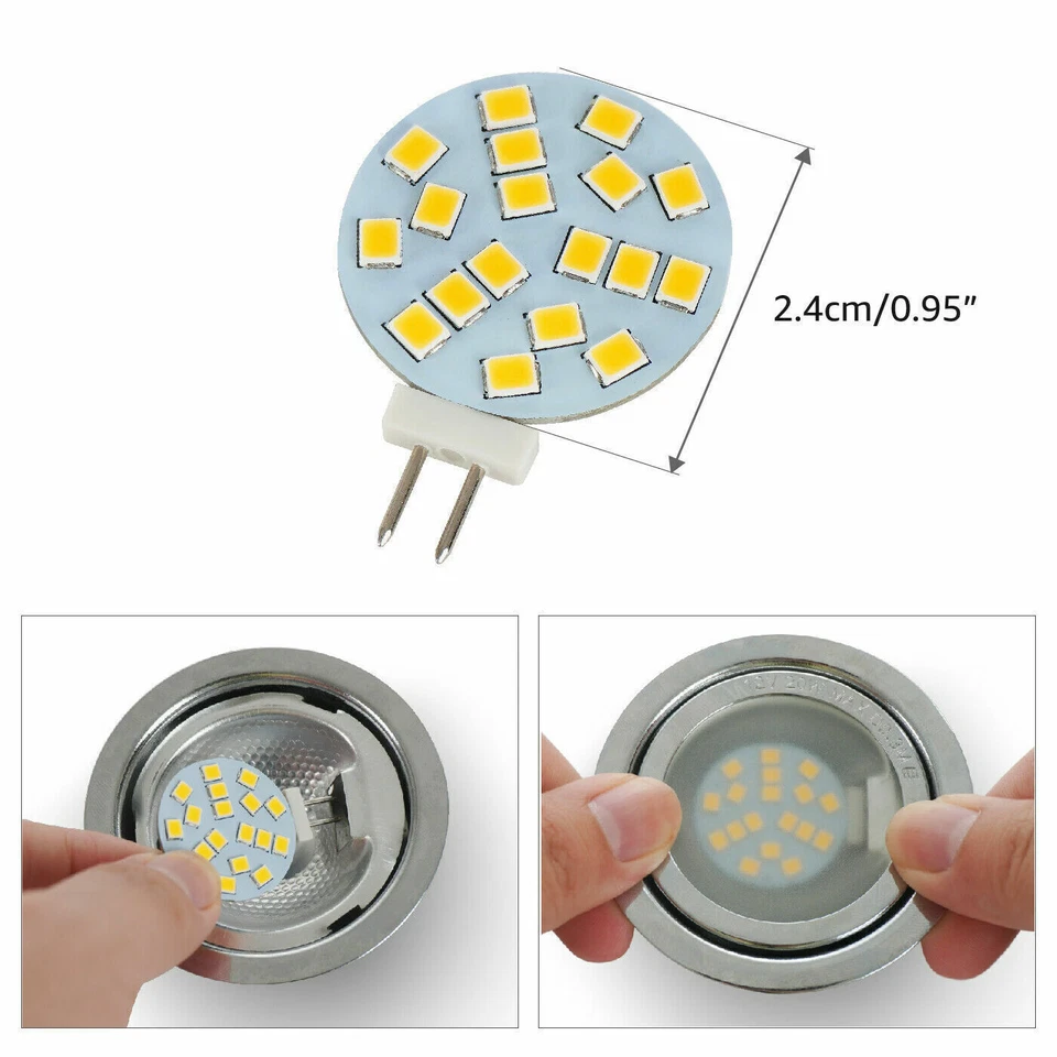 G4 LED Birne 20W 12V LED Bi-Pin Basis AC/DC10-30V 2W Ersetzt  Halogen Glühbirne - Bild 3 von 4