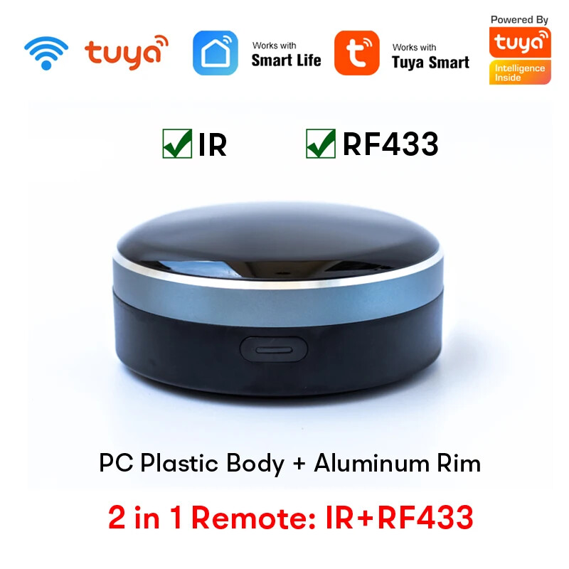 Tuya IR RF 433/315 Smart Remote Control for TV AC Curtains Roller Shutter
