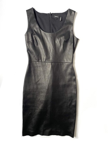 Theory Lamb Leather Dress UK 6
