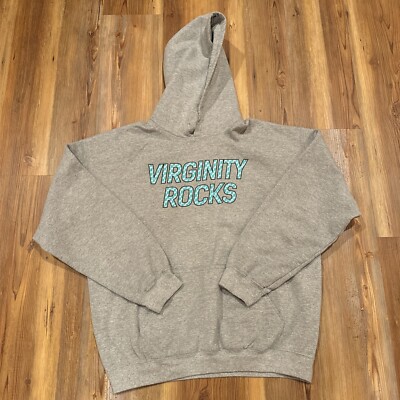 Danny Duncan Logo (YouTuber) 69 Virginity Rocks Men's Large L Gray Hoodie  (33)