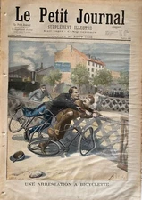 Small Journal 1896 No. 302 Arrestation on a Bicycle - Miss JULIETTE DODU