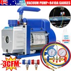 Heavy Duty Air Conditioning Vacuum Pump Refrigeration Gauges 1Stage R410a 3CFM