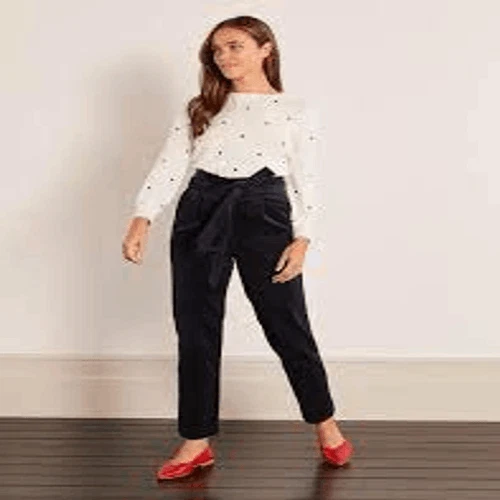 Navy paperbag pants 2025