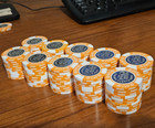 Lot 100 NEW80s CERROMAR BEACH CBH $2.5 COIN Casino chip DORADO Puerto Rico poker — photo 4