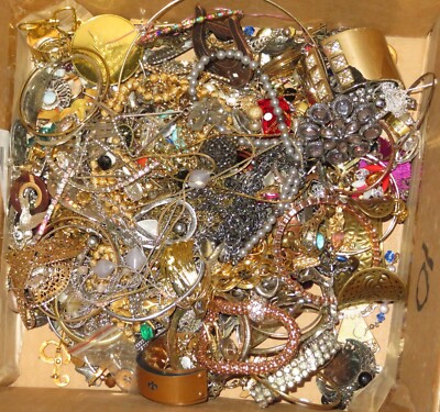 Lot De Bijoux Fantaisie D'occasion Pour Création Et DIY