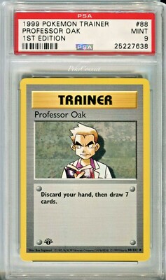 ポケモンカードゲーム PSA9 Professor Oak Shadowless 1999 PSA 9 MINT Pokemon PROFESSOR OAK Base Set 1st Edition 88/102 | eBay