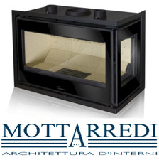 INSERTO CAMINO A LEGNA ANGOLARE 2 VETRI LACUNZA ADOUR 600 / 700 / 800 CL CLI CLD