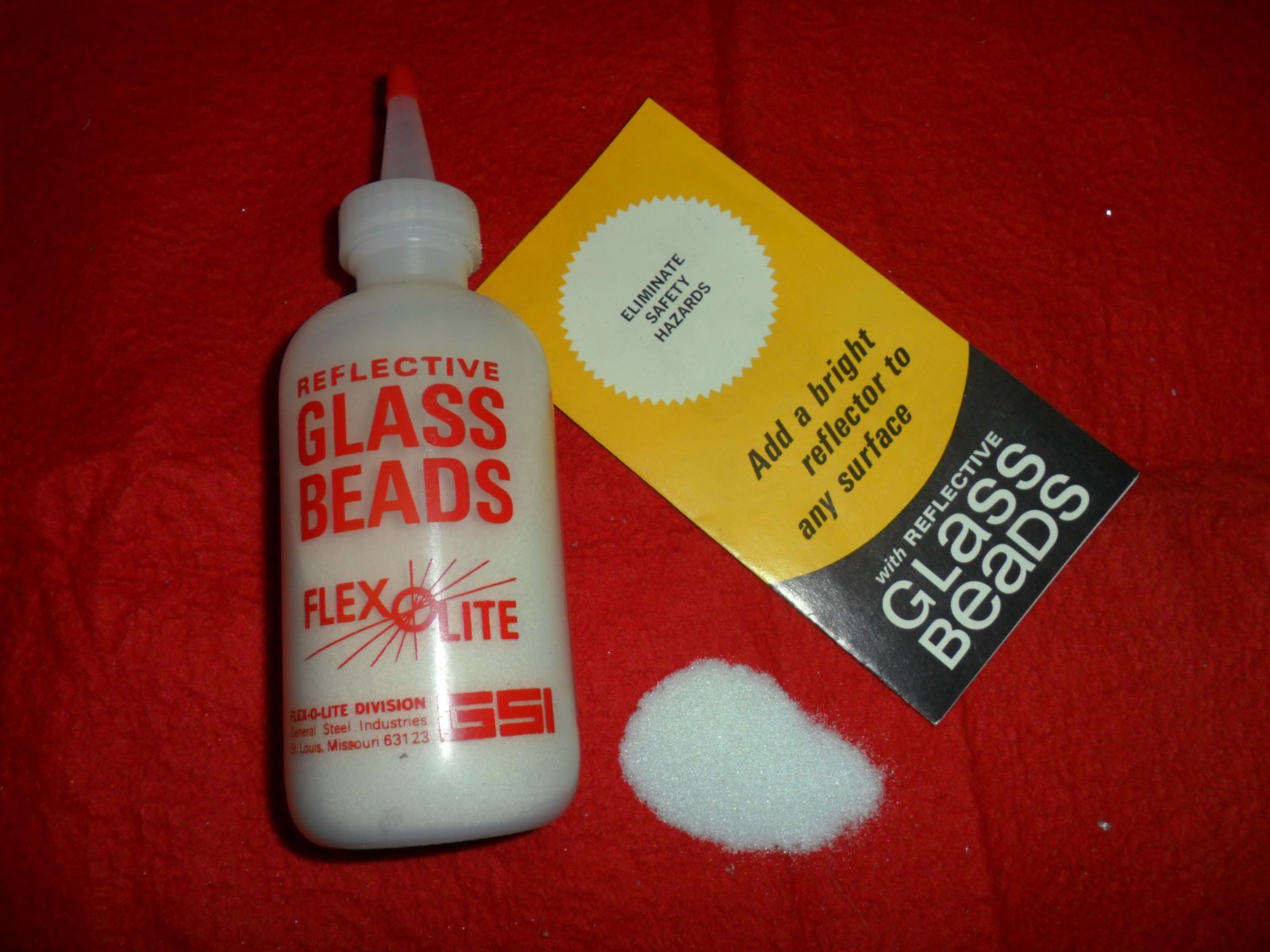 Vintage Reflective Glass Beads made in the USA Flex O Lite eBay