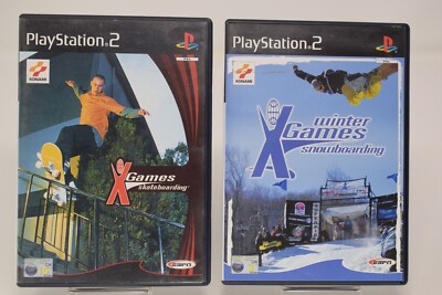 ESPN X Games Skateboarding + Snowboarding BUNDLE [PS2] [UK PAL] CLEAN DISCS