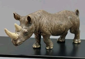 Schleich Male African Black Rhinosaurus Wildlife Series 2008 6" Long 36