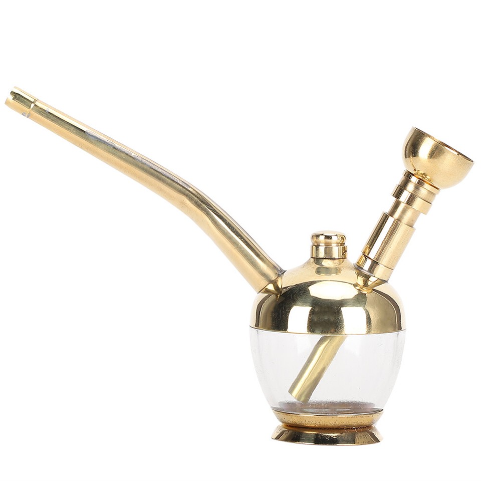 Filtered Water Pipe Portable Mini Brass Vintage Removable Smoking Pipes