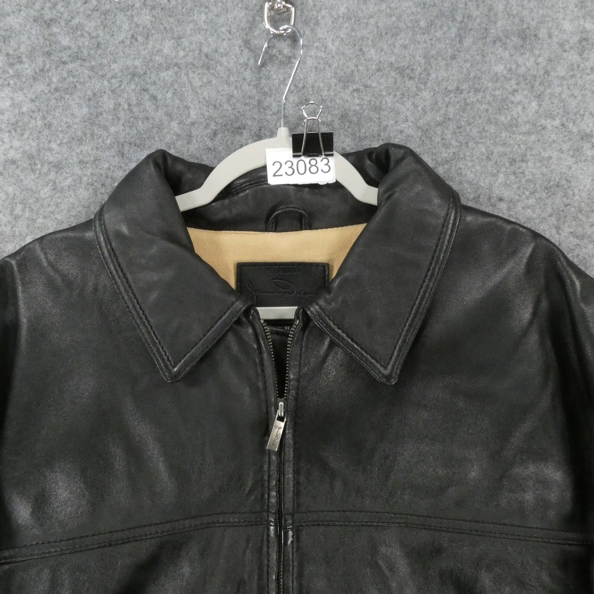 The Original James Dean Leather Jacket Mens XL Black Bomber
