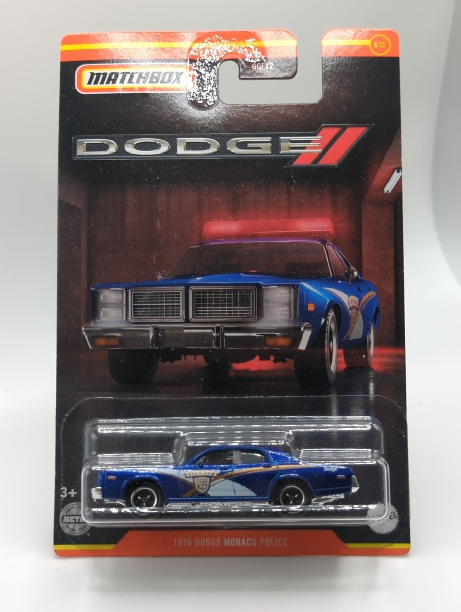 Matchbox 1978 Dodge Monaco Police Car – 1:64 Scale Diecast Vehicle (Blue)