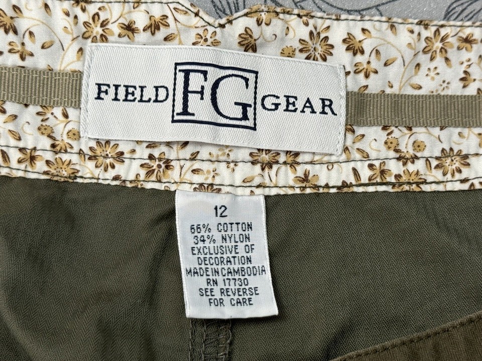 Field Gear Women’s 12 Army Green Hiking Shorts Pockets Quick Dry Outdoors eBay