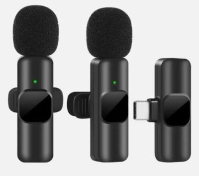 Lavalier Microphone Wireless Audio Video Recording Mini Mic Android/iPhone-TYPEC