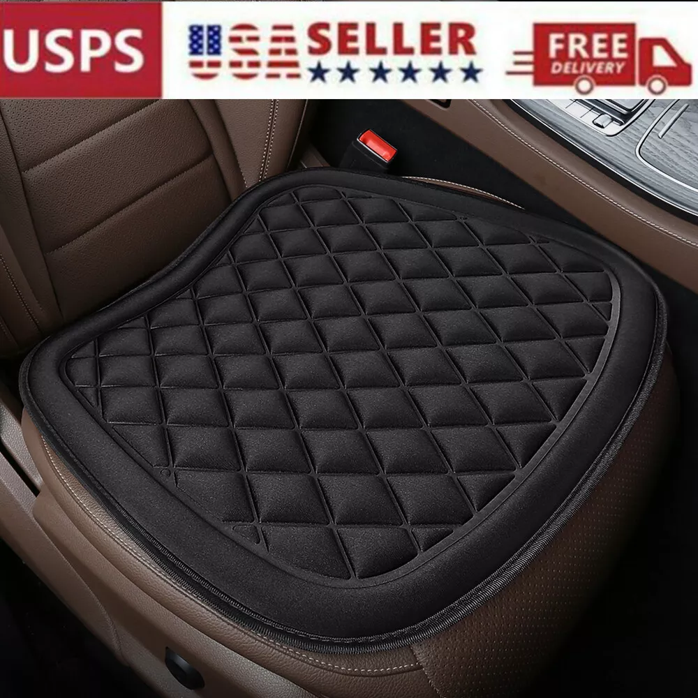 Car Seat Cushion with Comfort Memory Foam & Non-Slip Rubber Bottom