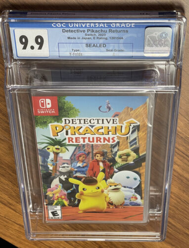 2023 SWITCH Pokemon DETECTIVE PIKACHU RETURNS 1st PRINT CGC Graded 9.9 YFold A++ - Bild 4 von 6