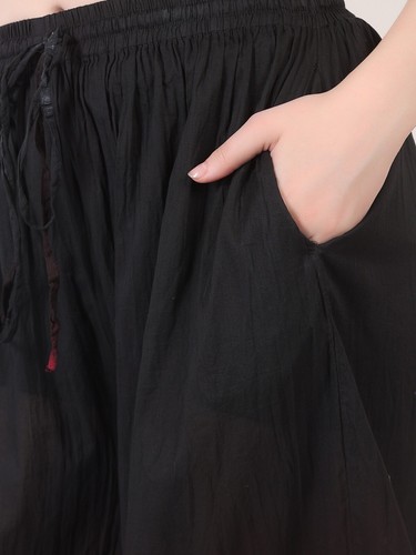 Pantalón de algodón fluido informal para mujer tinte por inmersión 2 tonos pantalón de bolsillo al por mayor lote mixto - Imagen 6 de 10