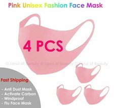 4ea Pink Face Mask Fashion Face Mask Washable Reusable Unisex Adult