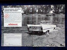 Amphicar und Wüstenrot, originale Werbung au...
