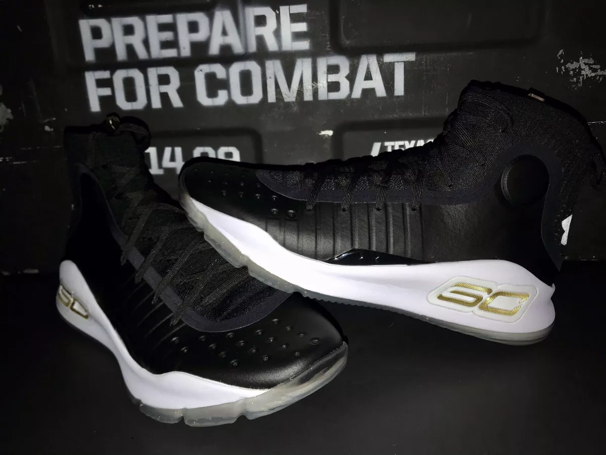Curry 4 high black and gold sale