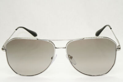 Prada Sunglasses Polarized Glass Lens Gunmetal Grey Smoke PR63XS