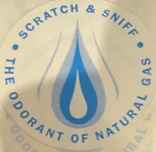        5 Sheets Vintage Scratch And Sniff The Natural Odor Of Gas      