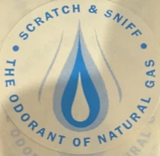 🚨🚨🚨 Vintage Scratch And Sniff  The Natural Odor Of Gas🚨🚨🚨