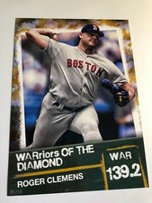 2020 Topps WARriors of the Diamond Jumbo 5x7 Roger Clemens Red Sox WOD5 /10