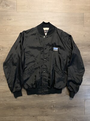 Vintage Drag Specialties Mens Jacket Sz L Butwin Nylon Bomber Biker Powersports