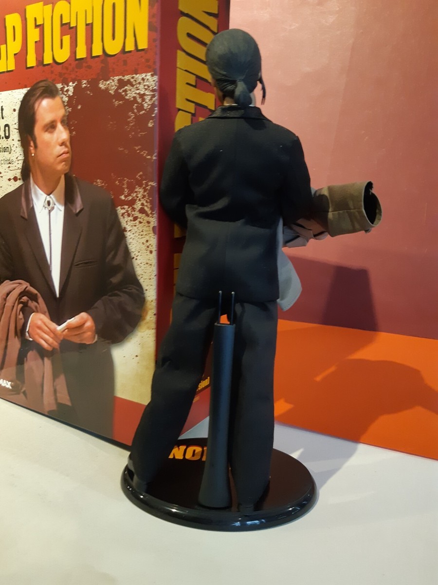 1:6 Custom Head of John Travolta as Vincent Vega from Pulp Fiction (w/PONY TAIL 1:6 Custom Head of John Travolta as Vincent Vega from Pulp Fiction (w/PONY TAIL