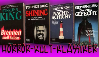 4 x STEPHEN KING: BRENNEN MUSS SALEM+SHINING+NACHTSCHICHT +THE STAND +++KULT!+++