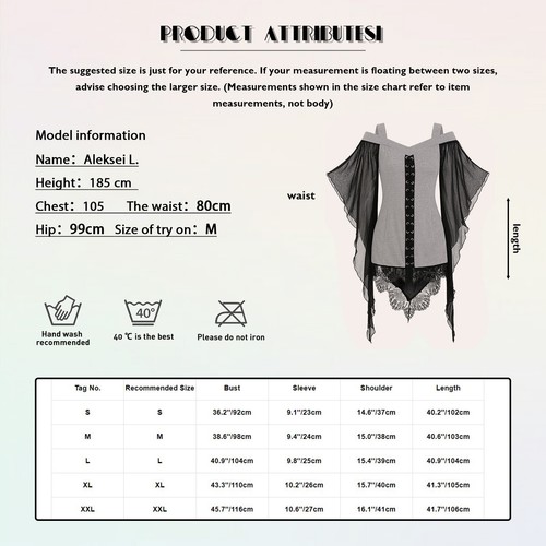 Women Witch Cosplay Costume Halloween Vintage Renaissance Medieval Gothic Dress - Picture 53 of 68