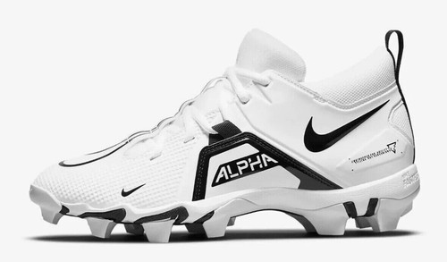 Nike Alpha Menace 3 Hai Fußballschuh WHT/BLK CV0582-100 Größe 8 Neu - Bild 2 von 4