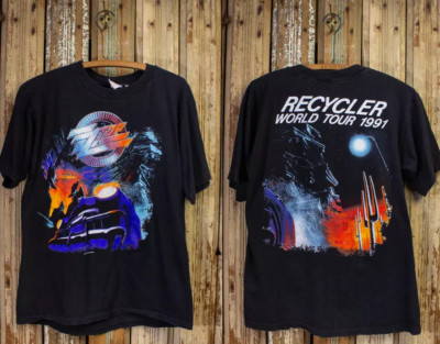 Vintage 1991 ZZ Top Recycler World Tour Concert T-shirt, size S-5XL