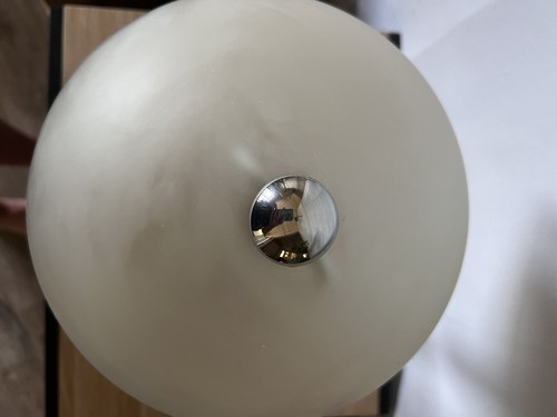 Lampenschirm Chrom matt Art Deco Lampe funktionstüchtig - Bild 8 von 13