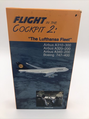Flight in the cockpit 2 Just Planes International 1 VHS Lufthansa Fleet 747 A340 - Picture 4 of 5