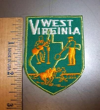 West Virginia collectible State iron on embroidered patch, Beautiful patch