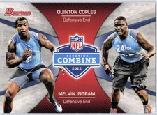 2012 Bowman - Combine Competition - Quinton Coples / Melvin Ingram, #CC-CI